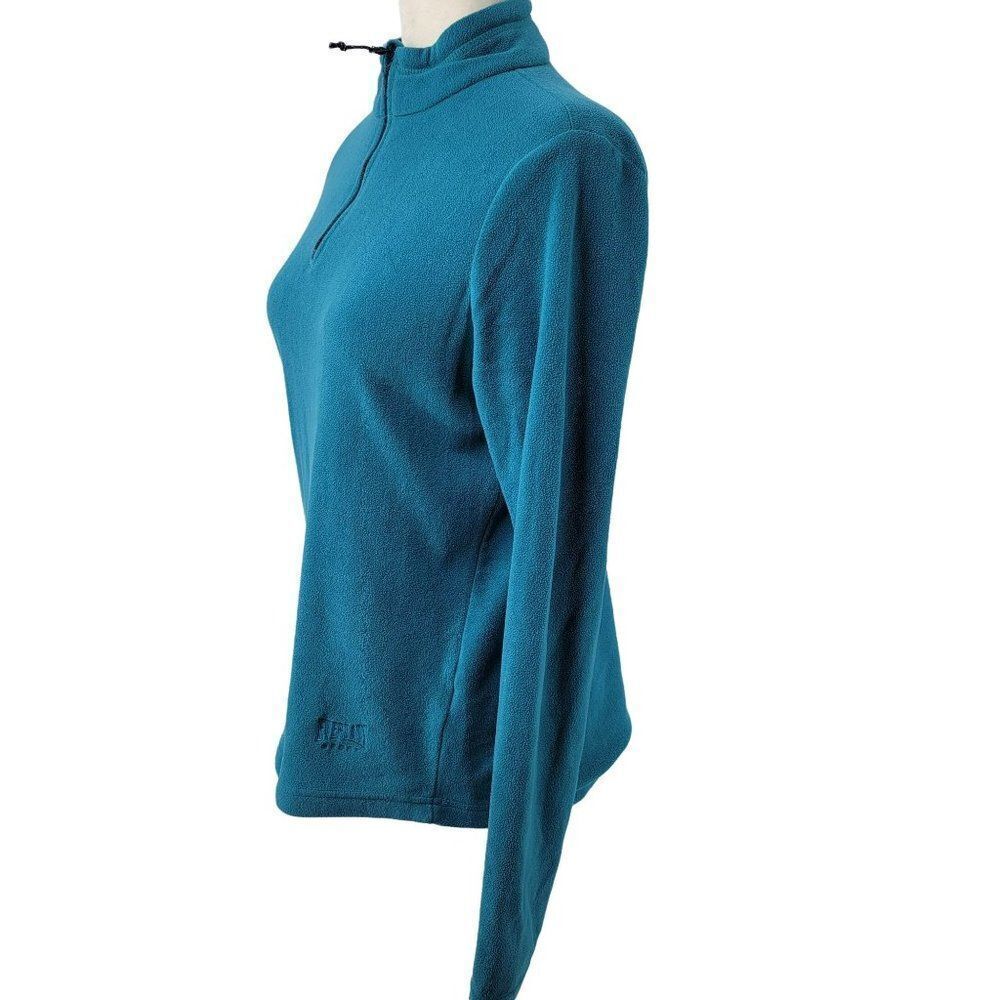Everlast Fleece Pullover Womens Size Large Sweater Teal Zippper - Picture 4 of 9